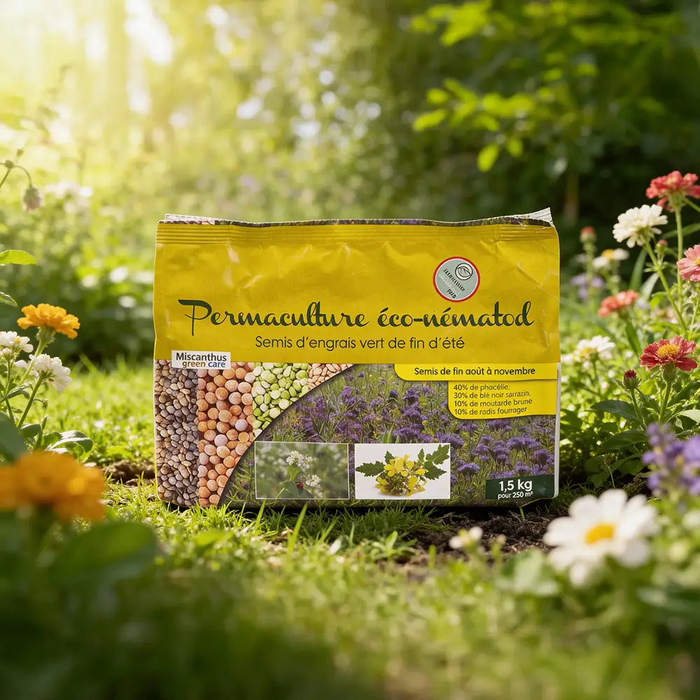 Semis d’Engrais Vert de Fin d’Été – Permaculture Eco-Nematod® (Sac de 1,5kg) Semis d’Engrais Vert de Fin d’Été – Permaculture Eco-Nematod® (Sac de 1,5kg)