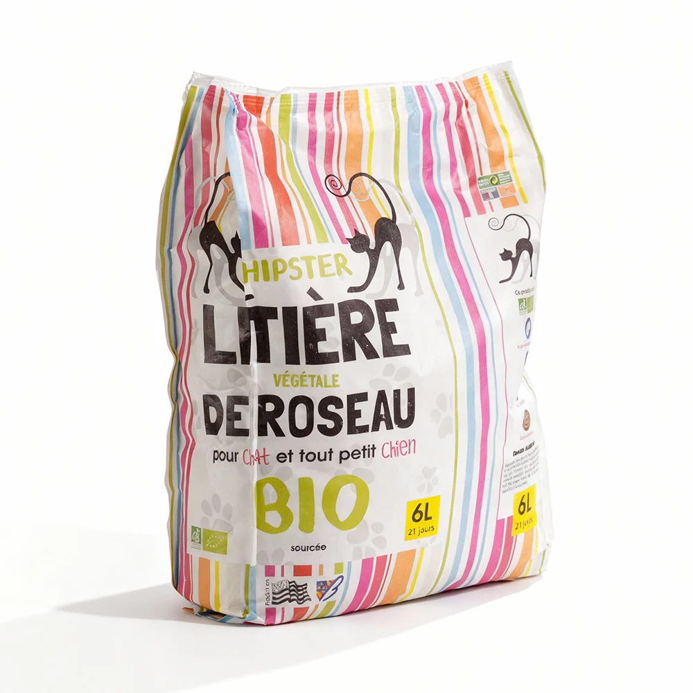 Litière Végétale de Roseau pour Chat – Hipster® (Sac de 6L)