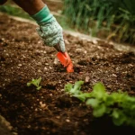 Sol de potager nu travaillé avant l'hiver